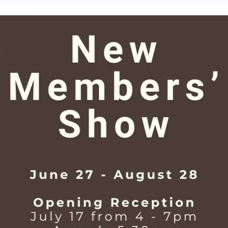 Sonoran Art League, Carefree AZ New Members' Show announcement, June 27 - August 28, opening reception July 17, 4 - 7 PM.